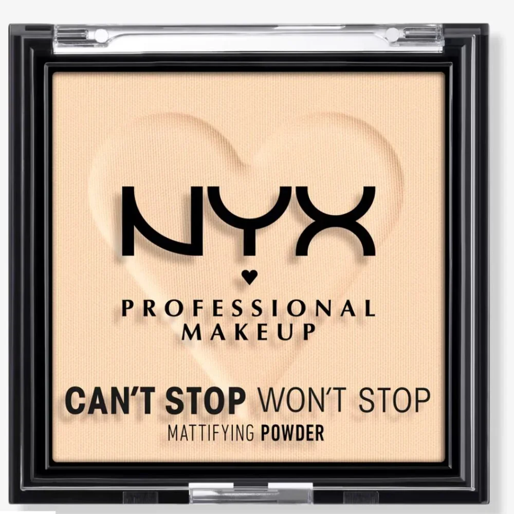 NEW NYX Can't Stop Won't Stop Mattifying Pressed Powder, FAIR
